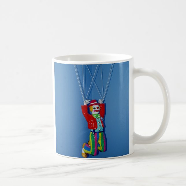 Tollpatschiger Fallschirmspringer-Clown Kaffeetasse (Rechts)