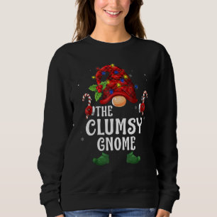 Tollpatschiger Gnom Buffalo Plaid passende Familie Sweatshirt