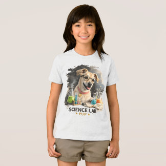 Tollpatschiger Hund mit Brille im Wissenschaftslab Tri-Blend Shirt