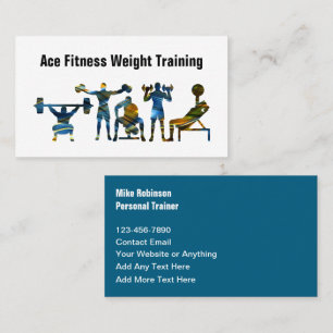 Tollster Fitness Personal Trainer und Coach Visitenkarte