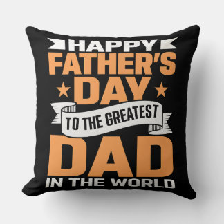 Tollster Papa der Welt-Typografie Kissen