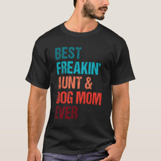 Tollstes verrücktes Tantchen-Hundemama-T-Shirt T-Shirt