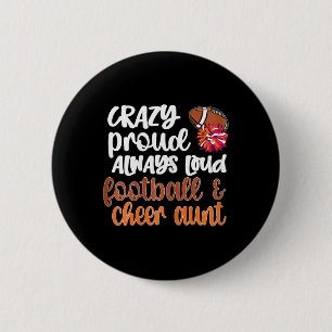 Tollstolz laute Fußballe und Cheerleading-Anfeueru Button