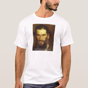 Tolstoi "Ändern Sie sich selbst" Weisheit Zitat Ge T-Shirt