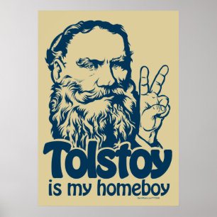 Tolstoy ist mein Homeboy-Plakat Poster