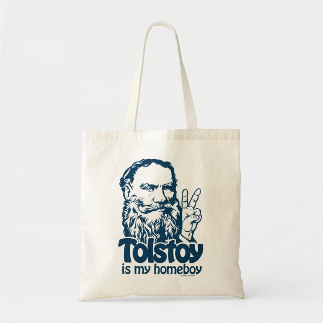 Tolstoy ist meine Homeboy-Tasche Tragetasche (Vorne)