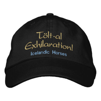 Tolt * al Exhilaration Isländische Pferde Bestickte Kappe