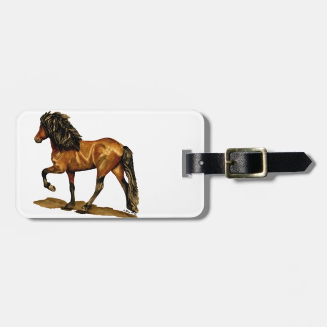 Tolt in Bewegung Zwei Gepäckanhänger (Vorderseite horizontal)