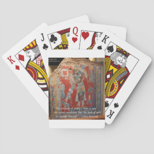 Toltek-Reich Grafik & Berühmtes Sprichwort Spielkarten
