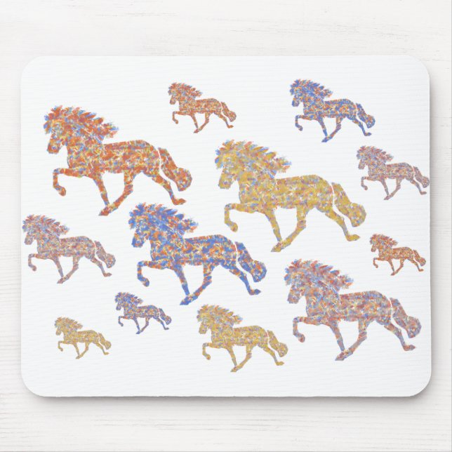 Tölter - Herde-Hochvormat Mousepad (Vorne)