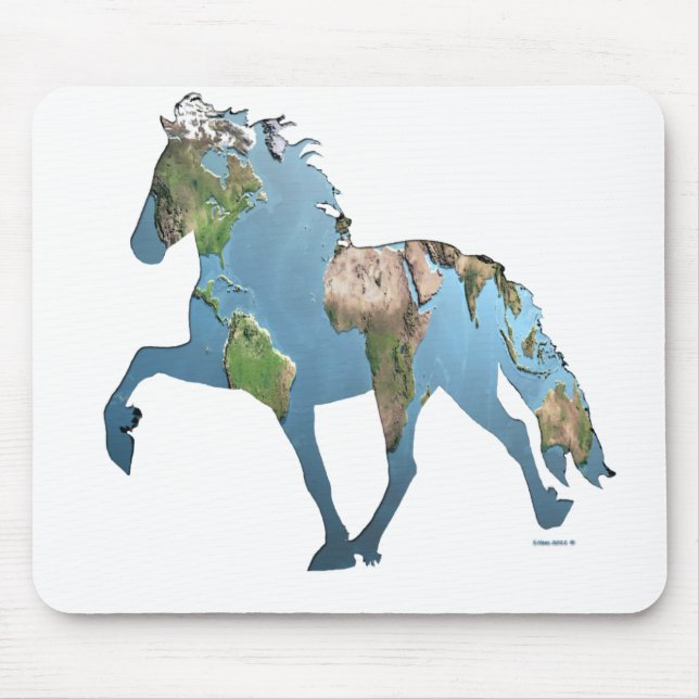 Toltet die Welt Mousepad (Vorne)