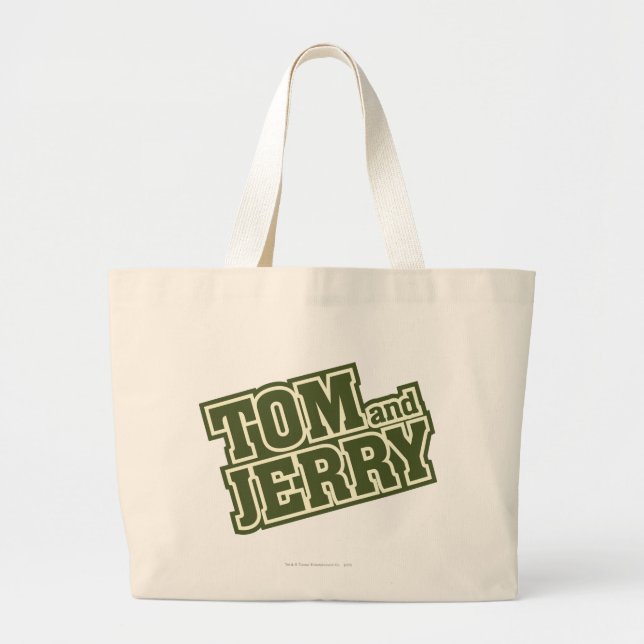 Tom and Jerry Logo 3 Jumbo Stoffbeutel (Vorne)