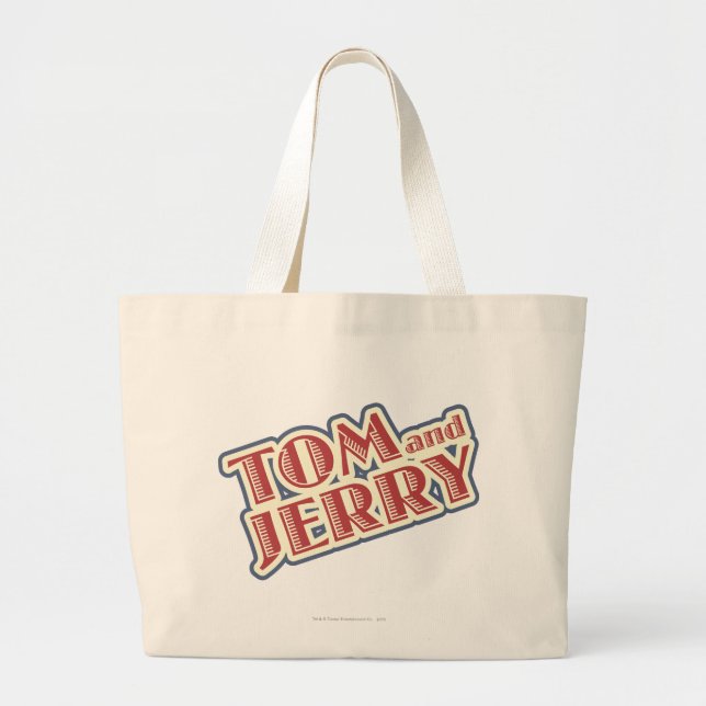 Tom and Jerry Logo Jumbo Stoffbeutel (Vorne)
