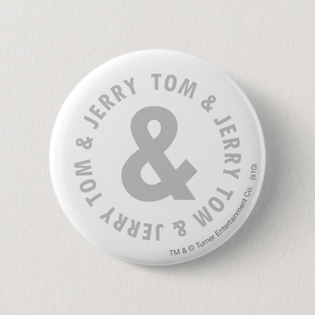 Tom and Jerry Round Logo 2 Button (Vorderseite)