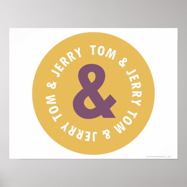 Tom and Jerry Round Logo 3 Poster (Vorne)