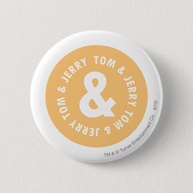 Tom and Jerry Round Logo 5 Button (Vorderseite)