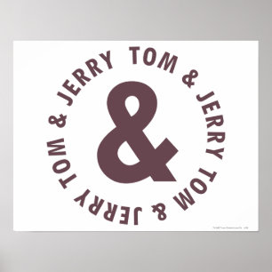 Tom and Jerry Round Logo 8 Poster