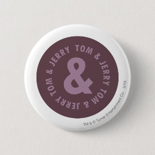 Tom and Jerry Round Logo 9 Button