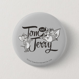 Tom And Jerry Tom And Jerry Looking Sweet Button