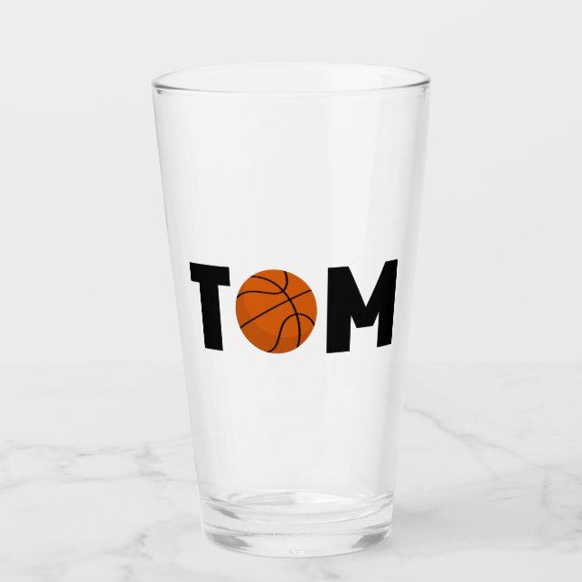 Tom Basketball Glas (Vorderseite)
