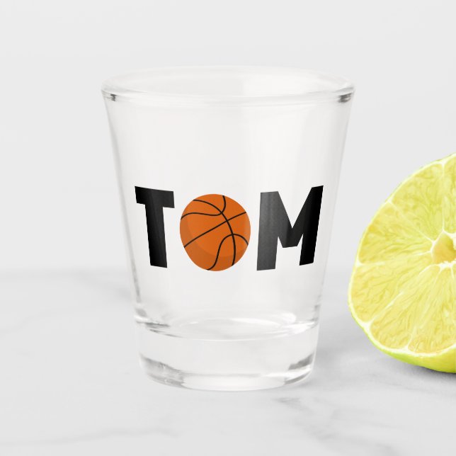 Tom Basketball Schnapsglas (Vorderseite)
