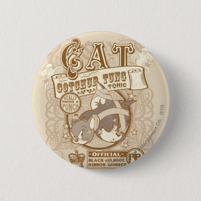 Tom Cat Gotchur Tung Tonic Button (Vorderseite)