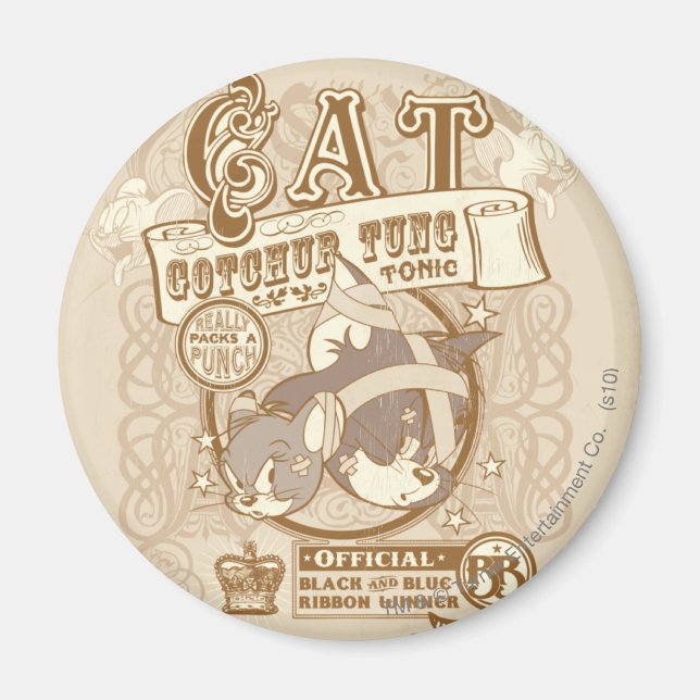 Tom Cat Gotchur Tung Tonic Magnet (Vorne)
