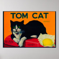 Tom Cat Lemon LabelOrosi, CA