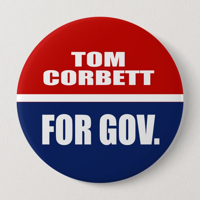 TOM CORBETT FÜR GOVERNOR BUTTON (Vorderseite)