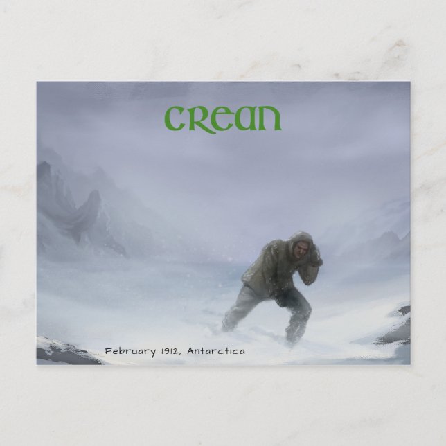 Tom Crean Postcard Design Postkarte (Vorderseite)