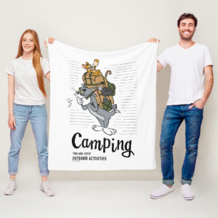 Tom & Jerry Camping Fleecedecke