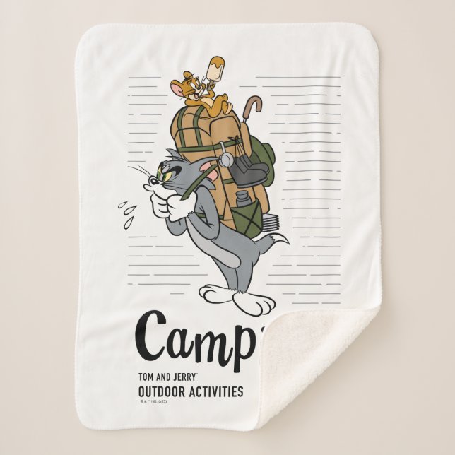 Tom & Jerry Camping Sherpadecke (Vorderseite)