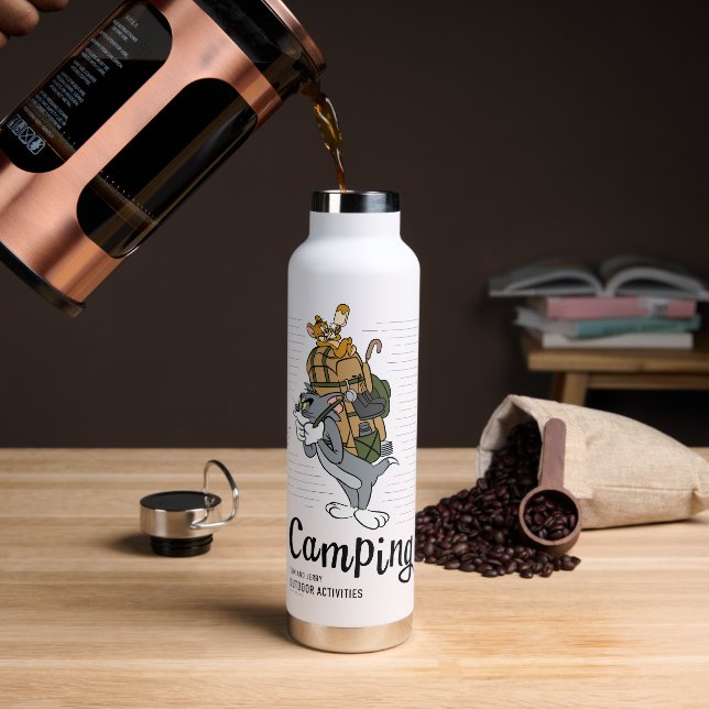 Tom & Jerry Camping Trinkflasche (Kaffee)
