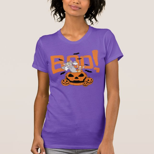 Tom & Jerry | Frohe Halloween Boo T-Shirt (Vorderseite)