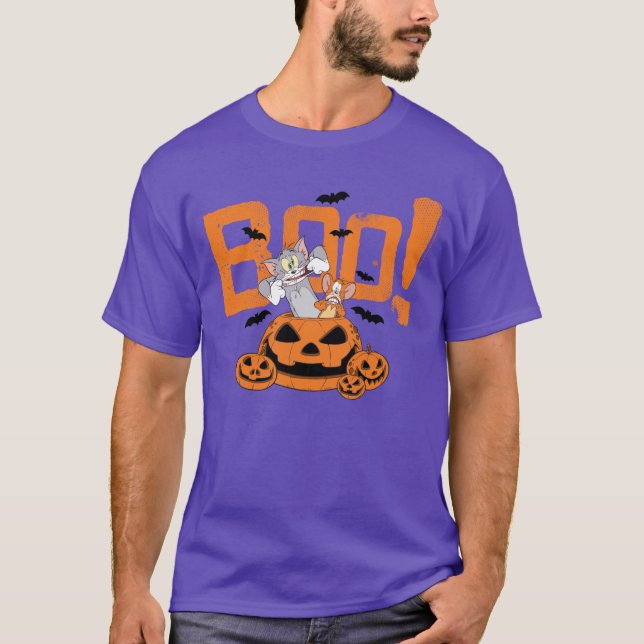 Tom & Jerry | Frohe Halloween Boo T-Shirt (Vorderseite)
