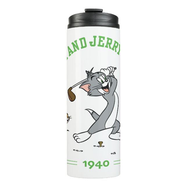 Tom & Jerry Golfing Club 1940 Thermosbecher (Vorderseite)