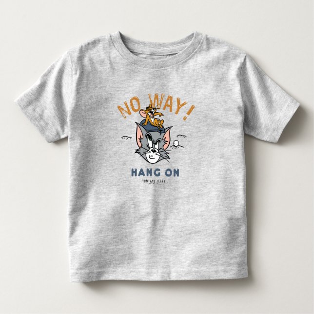 Tom & Jerry Golfing "No Way" Kleinkind T-shirt (Vorderseite)