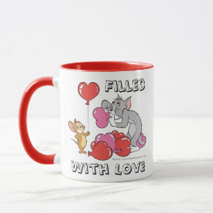 Tom & Jerry Inflate Valentine Heart Balloons Tasse