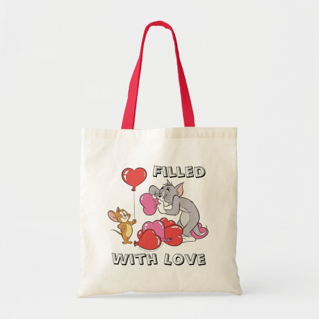 Tom & Jerry Inflate Valentine Heart Balloons Tragetasche (Vorne)