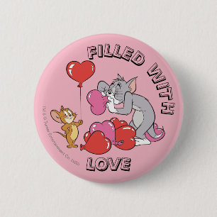 Tom & Jerry Inflate Valentine Herzballone Button