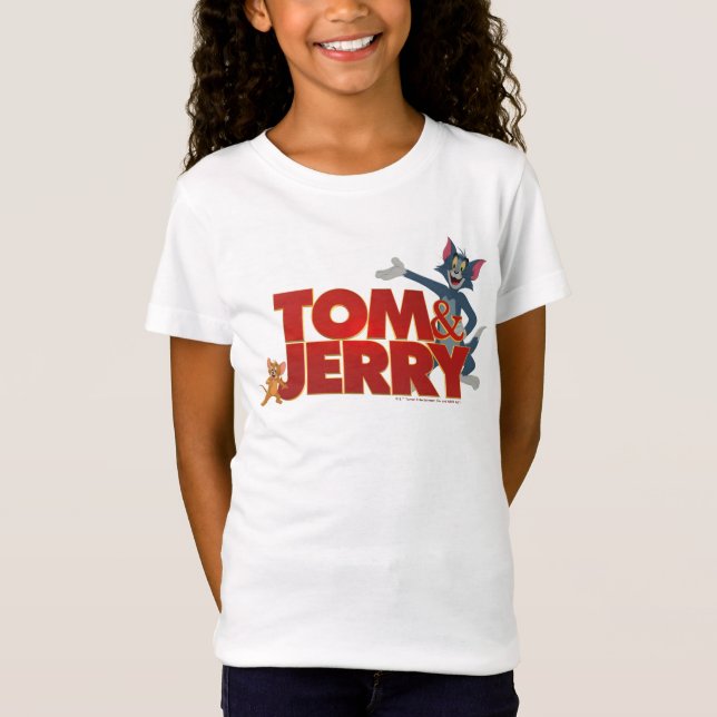 Tom & Jerry mit Movie-Logo T-Shirt (Vorderseite)