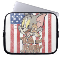 Tom & Jerry mit US-Flagge