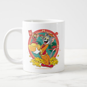 Tom & Jerry New Years Red Envelope Jumbo-Tasse
