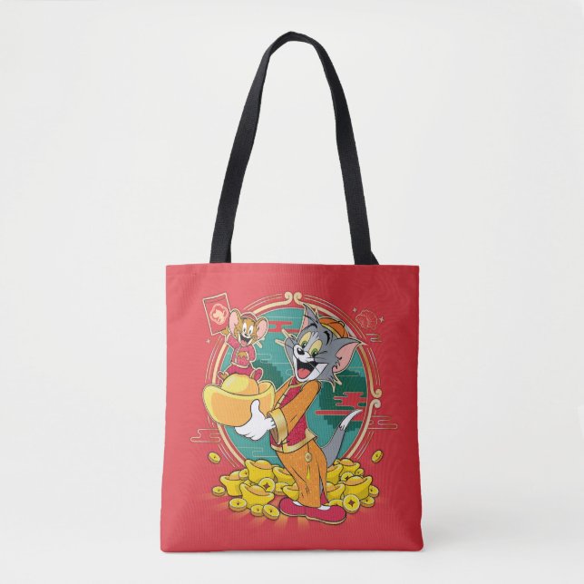 Tom & Jerry New Years Red Envelope Tasche (Vorderseite)