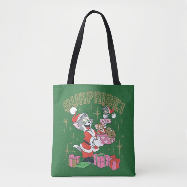 Tom, Jerry und Nibbles Holiday Überraschung Tasche (Vorderseite)