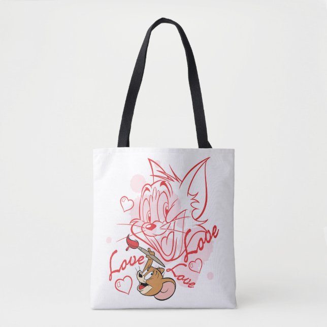 Tom & Jerry Valentine Painting Tasche (Vorderseite)