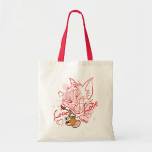 Tom & Jerry Valentine Painting Tragetasche