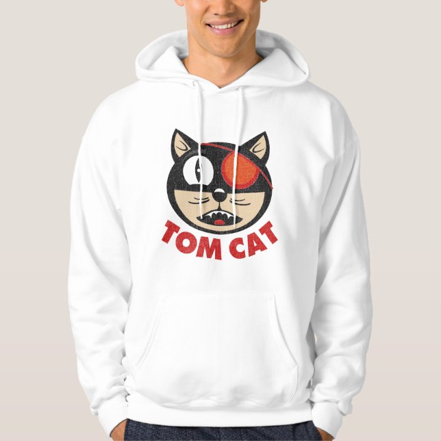 Tom-Katze Hoodie (Vorderseite)