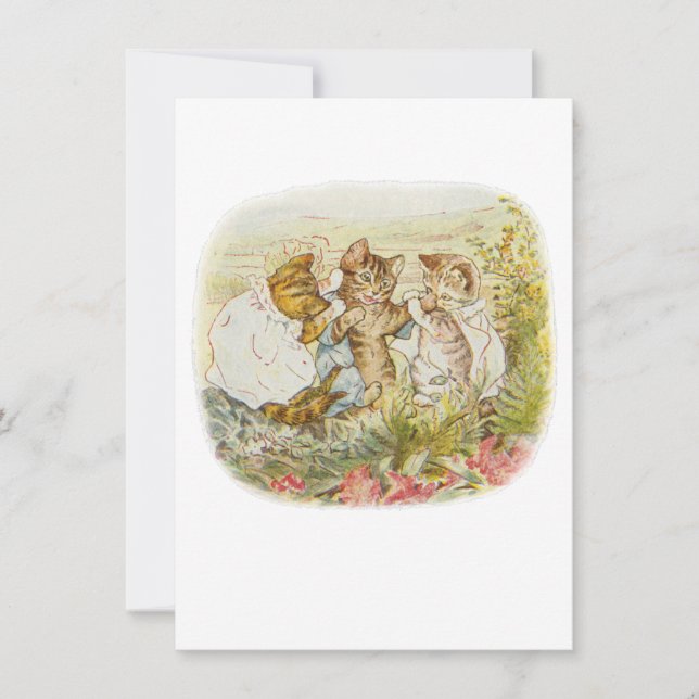 Tom Kitten Vintag Illustration Dankeskarte (Vorderseite)