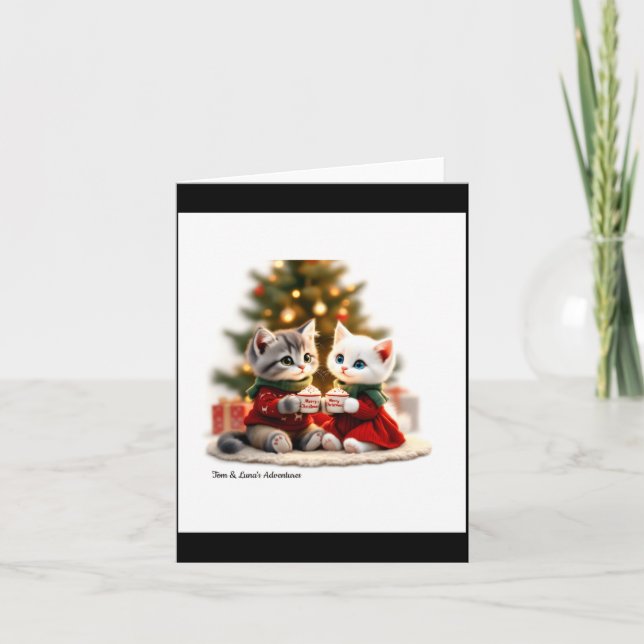 Tom Luna Cozy Christmas Cocoa  Karte (Vorderseite)